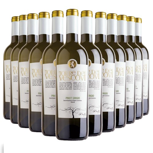 Case of 12 Torre dei Vescovi Pinot Grigio 75cl White Wine